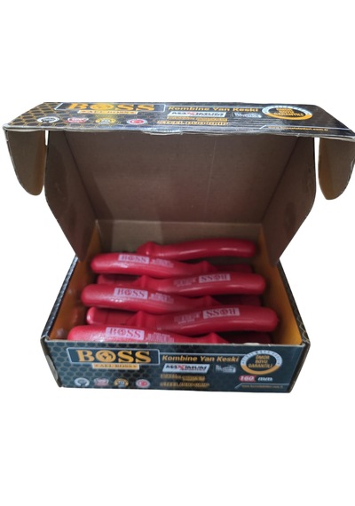 Boss 160 Mm Gümüş 85633 Oksit Yan Keski Kırmızı İzole 6 Adet