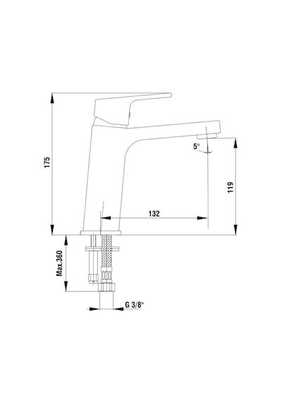 Eca Tiera Lavabo Bataryası Kırmızı - Krom 103308989