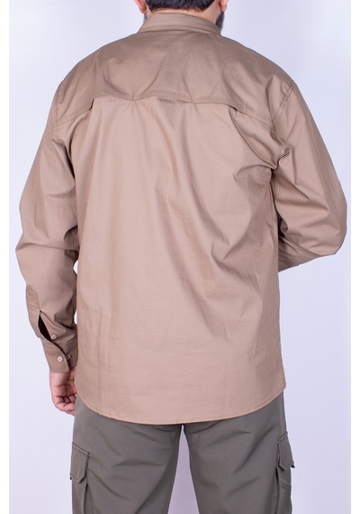 Nikbin Outdoor Taktik Spor Gömlek Likralı bej