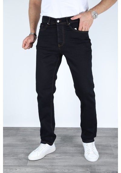 Myrab Denim Erkek Regular Fit Yıkamasız Görünümlü Kot Pantolon Zift Lacivert Myrab Denim Erkek Regular Fit Yıkamasız Görünümlü Kot Pantolon Zift Lacivert