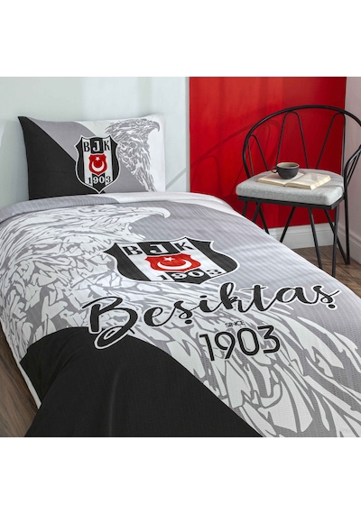 Taç Lisanslı Beşiktaş Since 1903 Pamuk Tek Kişilik Pike Takımı 000000001000051379 Çok Renkli