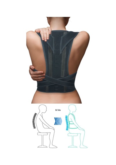 Balenli Manyetik Dik Duruş Ve Kamburluk Önleyici Korse Unisex