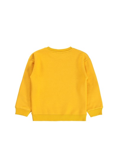 Silversun Kids Silversun 1975 Aslan Baskılı 2-7 Yaş Sweatshirt - Sarı