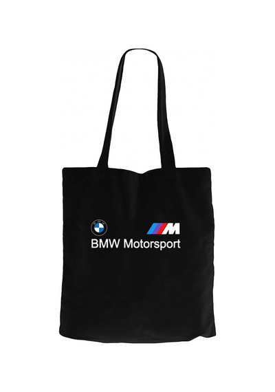 BMW Logo M Power Motorsport Siyah Kanvas Bez Çanta Siyah