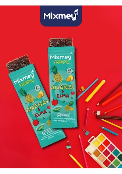 Ananas Meyve Barı 18 Adet Atıştırmalıklar Vegan, Glutensiz, Koruyucusuz 20gr X 18 Adet