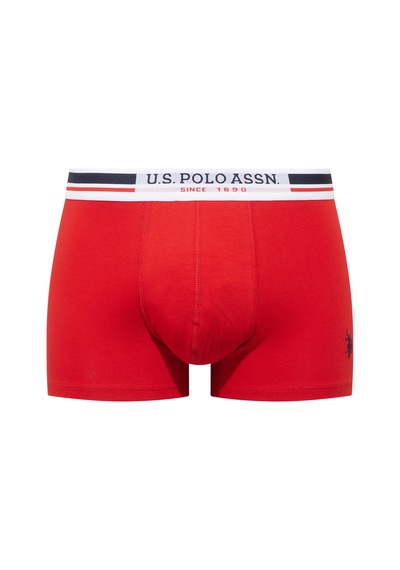 U.s. Polo Assn. 80651 200 Lacivert - Kırmızı - Gri Melanj 3 Lü Boxer Lacivert - Krmızı - Gri Melanj