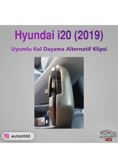 Hyundai İ20 2019 Uyumlu Kol Dayama Alternatif Klipsi