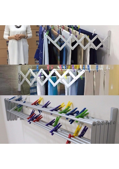 Compact Çamaşır Kurutma Askısı 100 Cm 9 Askılı Diğer