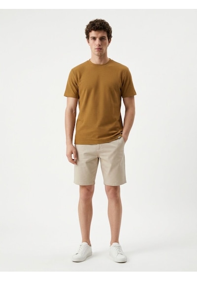 LOFT Regular Fit Erkek Tshirt K.kol Lf2040918 Q1.v1 Camel