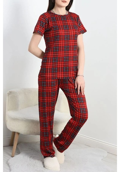 Seka Store Seka Alt Üst Pegasus Pijama Takımı Kırmızıekose - 50419.1048. Çok Renkli