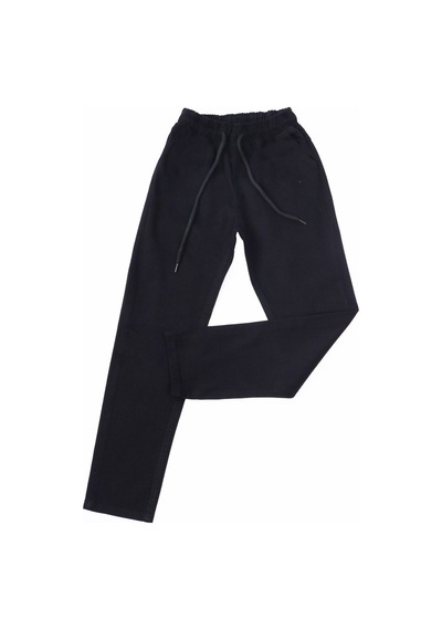 Hçm Çocuk Unisex Okul Pantolonu Beli Lastikli Siyah