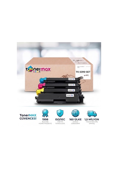Kyocera Tk-5390 Uyumlu  Toner Set 4 Renk - Çipli / Ecosys Pa4500cx
