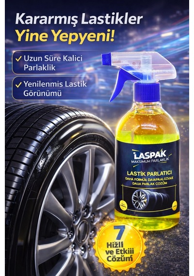 Uzun Süre Kalıcı Ve Koruyucu Lastik Parlatıcı Sprey 500 Ml