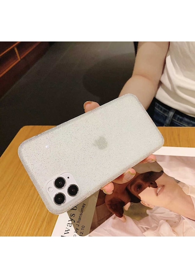 Apple Uyumlu iPhone 7 Kılıf Işıldayan Şık Tasarım Eni Kılıf Renksiz