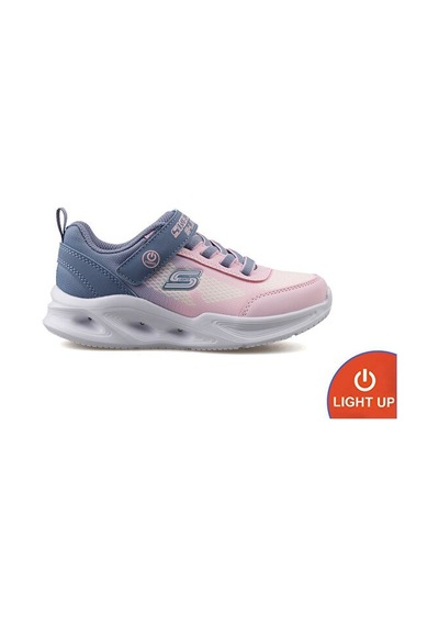 Skechers Sola Glow Çocuk Günlük Işıklı Ayakkabı 303714l-gylp Pembe Renkli