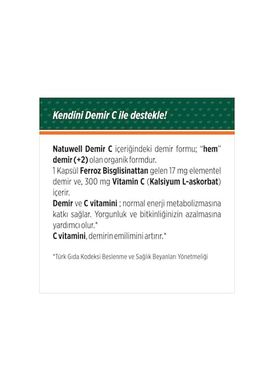 Demir C 60 Kapsül Ve B-trio 30 Dilaltı Tablet
