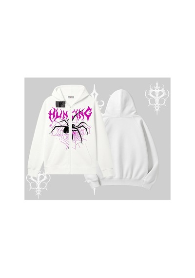 Tarzsokak Beyaz Hırka Sweatshirt Autumn Spider