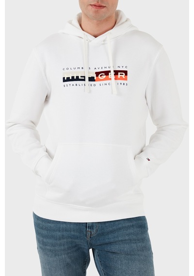 Tommy Hilfiger Erkek Sweat Mw0mw40041 Ybr Beyaz Beyaz