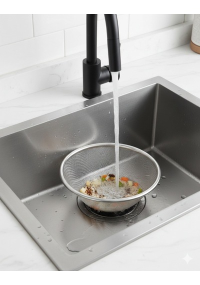 Paslanmaz Çelik Lavabo Süzgeci Örgü Telli Sepet Paslanmaz Çelik Diğer