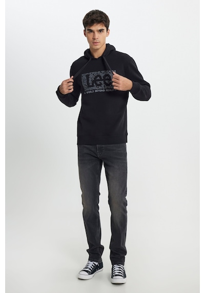 Lee Regular Fit Normal Kesim Kapüşonlu İçi Polarlı Siyah Sweatshirt L242168001 Siyah