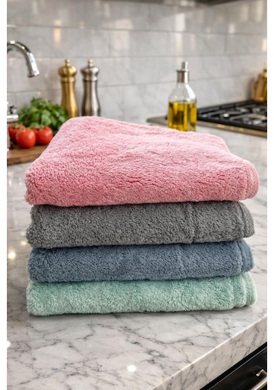 Mikrofiber Yumuşak Dokulu Temizlik Bezi 30 40 Mutfak Temizlik Havlusu Leke, Koku Yapmaz 1 Adet Diğer