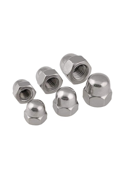 Paslanmaz Krom Kör Somun. M6. 20 Adet. 6mm