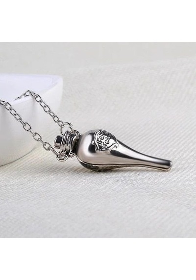 Herşey Nota Harry Potter Felix Felicis İksiri Şişe Gümüş Kolye