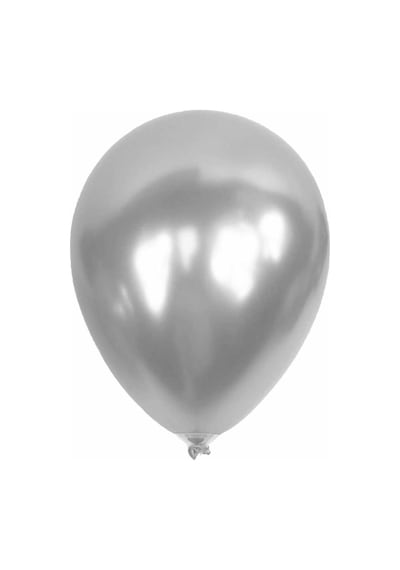 Metalik Gümüş Balon 12'Li