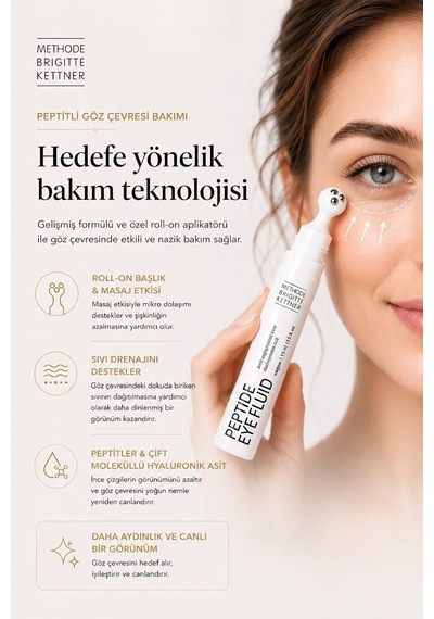 Peptide Eye Fluid 15 Ml Peptitli - Roll-on Göz Çevresi Bakım Serumu
