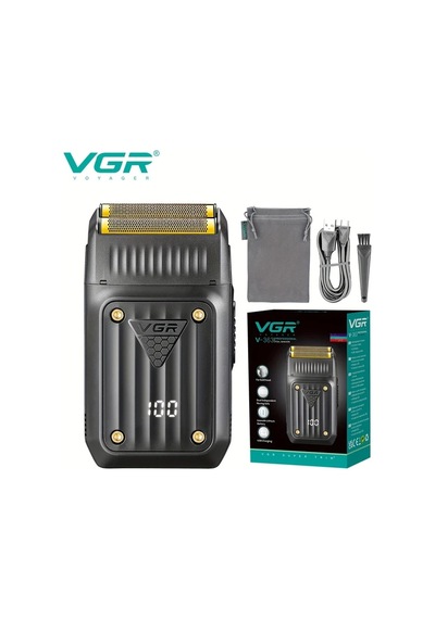 Dashanshop Vgr V-363 Erkekler İçin Profesyonel Şarj Edilebilir Kablosuz Elektrikli Tıraş Makinesi Black V363