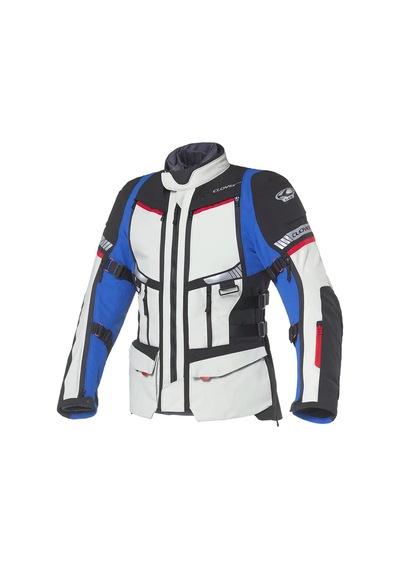 Clover Gts-5 Korumalı Motosiklet Montu Gri Mavi