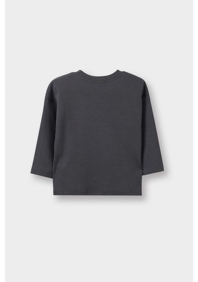 Defacto Erkek Bebek Oversize Geniş Kalıp Bisiklet Yaka Slogan Baskılı Uzun Kollu Tişört G6136a526spar126 Antrasit-ar126 Defacto Erkek Bebek Oversize Geniş Kalıp Bisiklet Yaka Slogan Baskılı Uzun Kollu Tişört G6136a526spar126 Antrasit-ar126