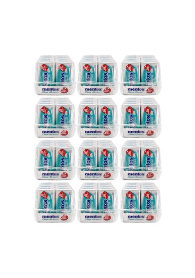 Mentos Clean Breath Yoğun Nane Aromalı Şekersiz Tatlandırıcılı Tablet Şekerleme 35 Gr X 12 Adet X 12 Adet-355