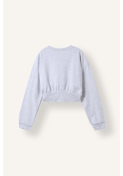 Defacto Fıtted Sweatshirt Kız Çocuk I8477a826augr421 Gri-gr421