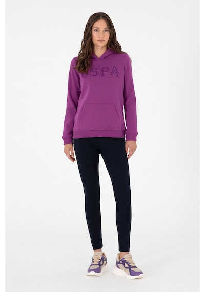 U.S. Polo Assn. Kadın Menekşe Basic Kapüşonlu Sweatshirt 50296931-VR037