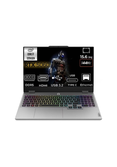 Lenovo LOQ 15IRX10 83JE00ETTR-K70 i7-13650HX 96 GB 4 TB RTX506015.6" W11P Dizüstü Bilgisayar