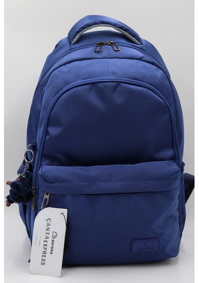 Lacivert Unisex Okul Çantası Su Geçirmez Kumaş Unisex Okul Sırt Çantası 2200 Lacivert