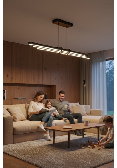 Cosmo Rose Gold Downlight Sarkıt Aşağı Yönlü Modern Led Linear Avize Doğal Işık