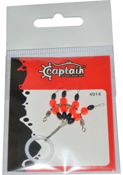 Captain 4914 4 Lü Paket Boncuklu Fırdöndülü Stopper S Beden
