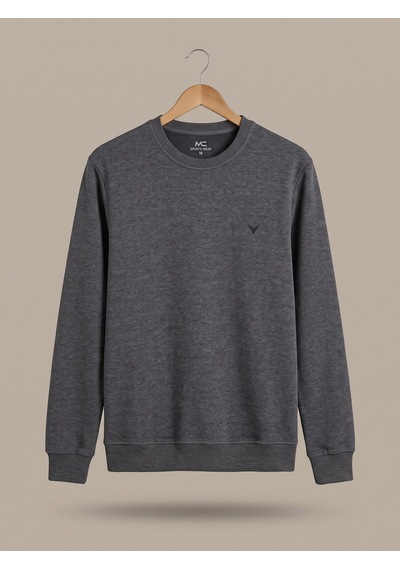 Maccali Erkek Antrasit Selanik Bisiklet Yaka Sweatshirt