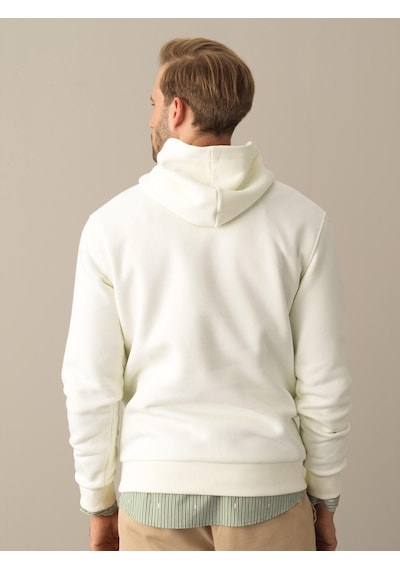 Xint Ekru Regular Fit Kapüşonlu Pamuklu Sweatshirt 300275