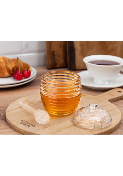 Madame Coco Lorenzo Kaşıklı Cam Bal Kavanozu 240 ML - 1kkvnz0114240 Ml-std