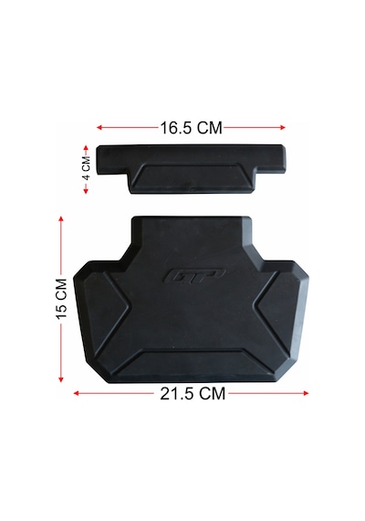 GP Kompozit Universal 21X20cm Plastik Çanta Pedi Siyah