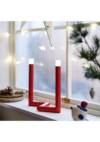 Ikea Stråla Dekoratif Aydınlatma, Kırmızı, 28 Cm