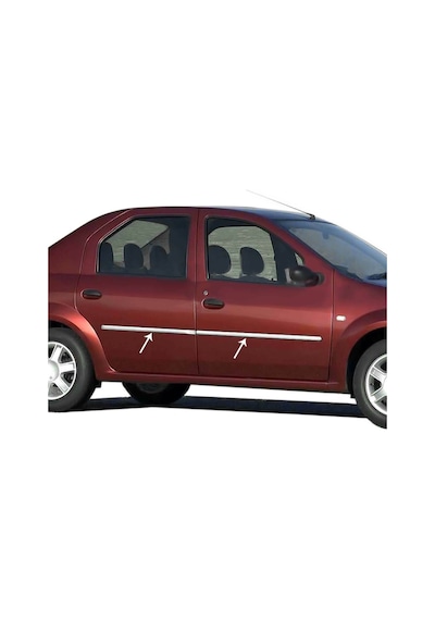 Dacia Logan Krom Kapı Çıtası 4Prç 2005-2008 Arası P.Çelik