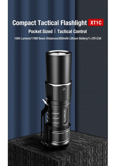 Klarus Xt1c Compact Dual-switch Taktik Fener Siyah
