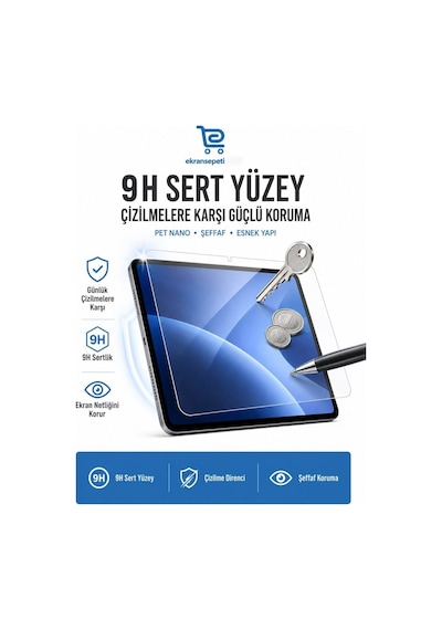 Microsoft Surface Pro 11 13 İnç Uyumlu 3'lü Paket Şeffaf 9h Nano Kırılmaz Tablet Ekran Koruyucu