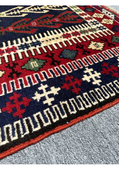 EL DOKUMA 130X200 KİLİM MODELİ HALI KIRMIZI NAMAZLIK SECCADE !