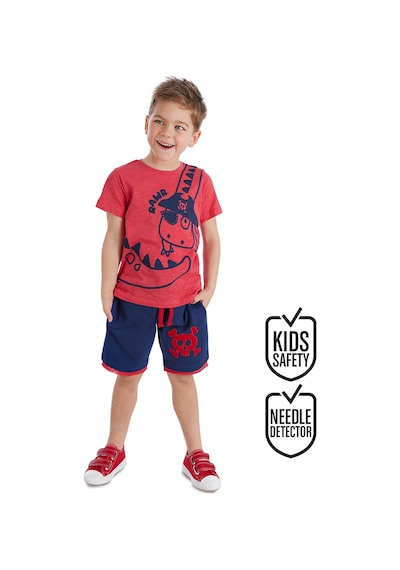 Korsan Dino Erkek Çocuk T-shirt Şort Takım