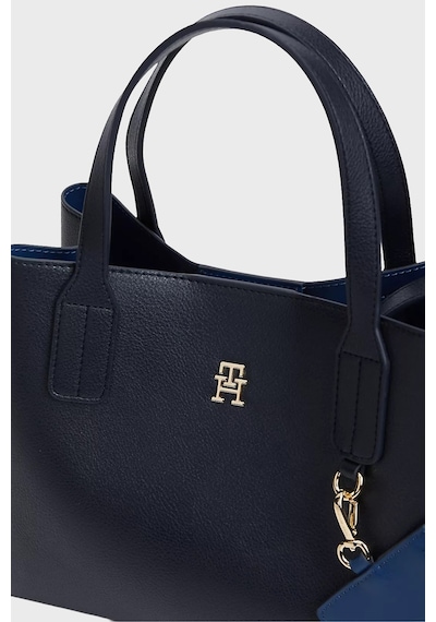 Tommy Hilfiger Logolu Çıkarılabilir Askılı Çanta Kadın Çanta Aw0aw18722 Dw6 Lacivert